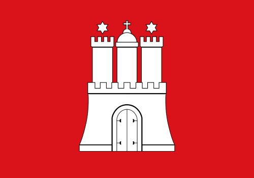 Parquery displays available parking spots in a commercial center in the Land of Hamburg in Germany.