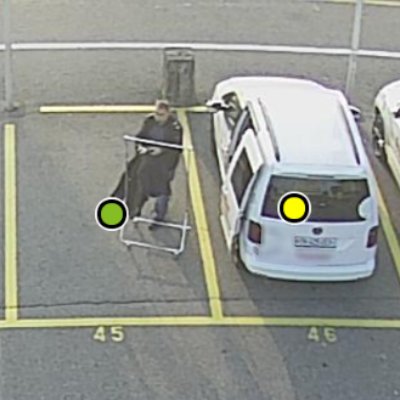 Parquery does not get confused between trolleys and vehicles