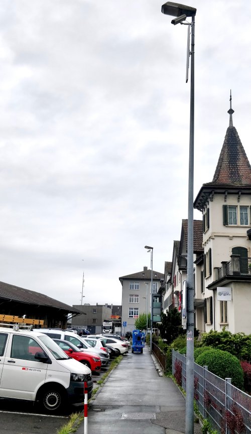 Parquery uses standard cameras powered by solar panels to monitor parking areas