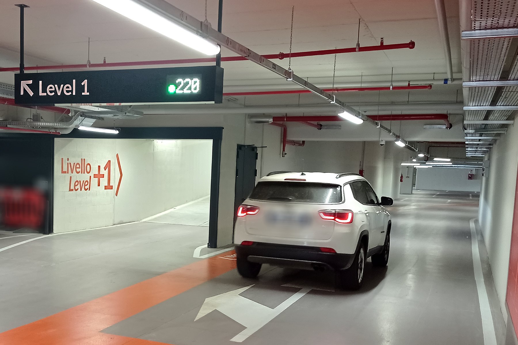 Parquery's results are displayed in dynamic display boards indoor