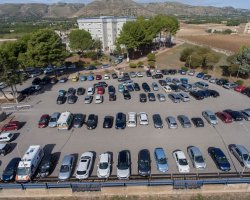 Parquery monitors any parking area, even when no parking lines are drawn.