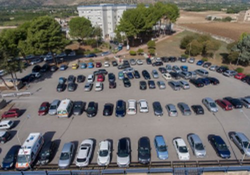 Parquery monitors any parking area, even when no parking lines are drawn.