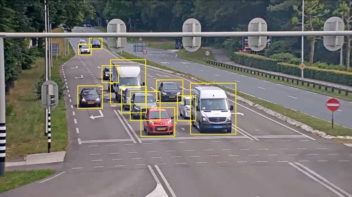 Parquery detects approaching and waiting vehicles in the live video stream