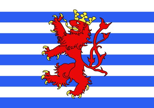 Parquery displays available parking spots in an employee parking area in Luxembourg City.