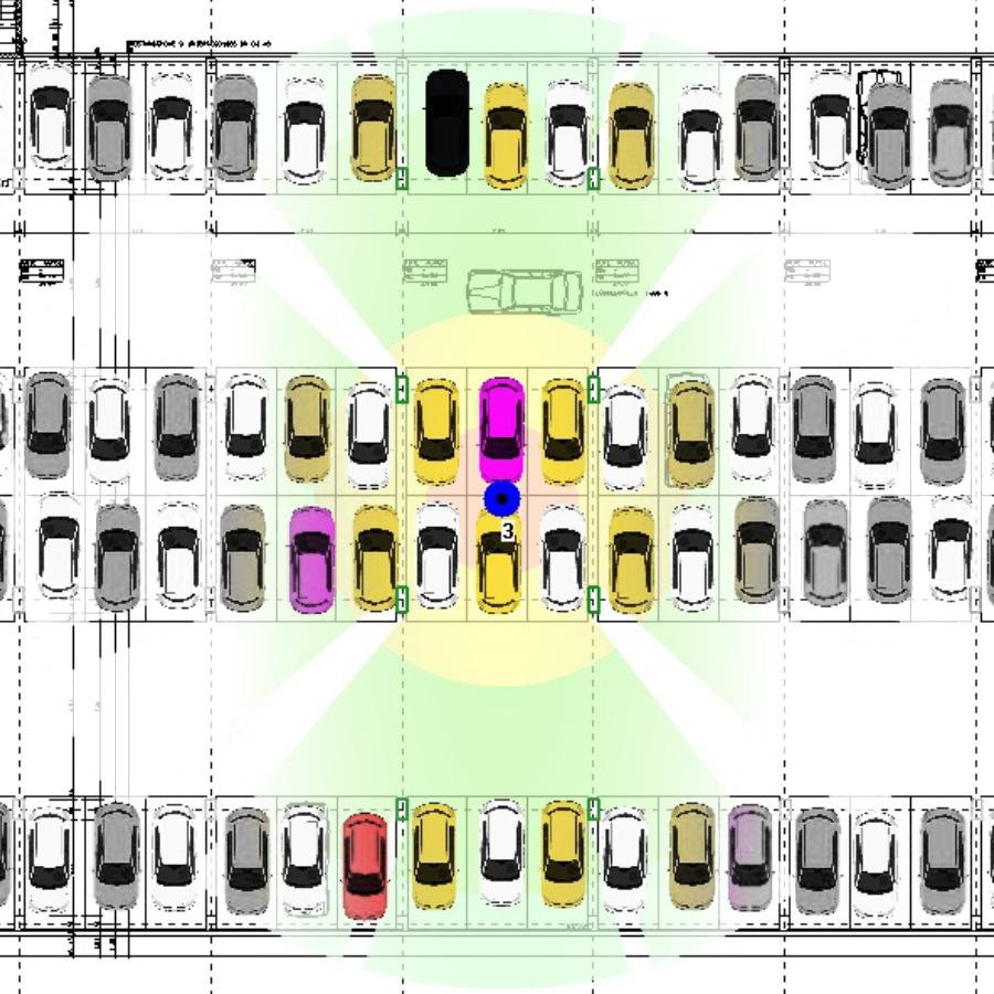 Saas Fee simulation of the optimized capture area of one of the cameras