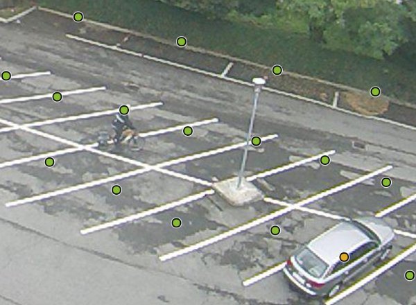 Parquery differentiates cyclists from vehicles