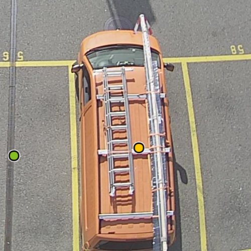 Parquery detects any vehicle, even vans with ladders