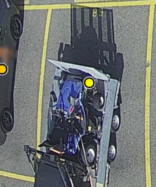 Parquery detects any vehicle, even with vehicles on flatbeds