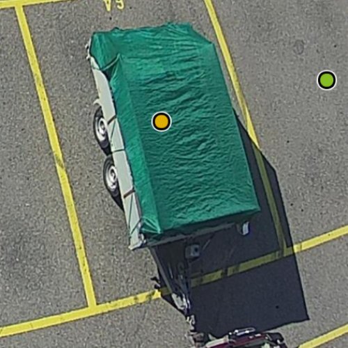 Parquery detects any vehicle, even cargo net trailers