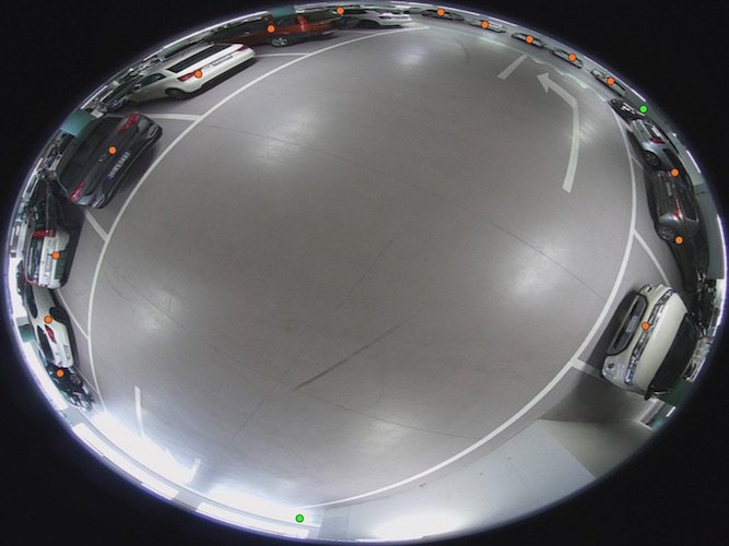 All Parquery needs is images from cameras, even fisheye cameras