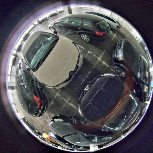 180 degree fisheye cameras as parking sensors for 12- 20 spots in indoor garages