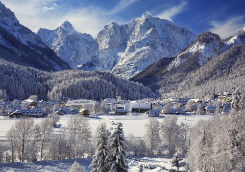 Parquery displays available spots in Kranjska Gora ski station, in Slovenia