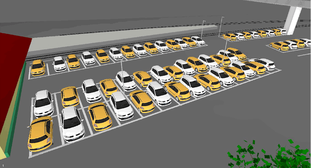 Parquery camera 1 simulation for SBB project