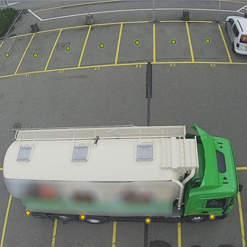 Parquery detects any vehicle, even trucks