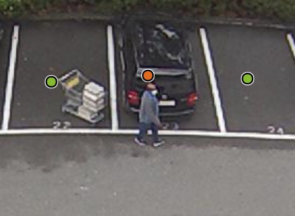 Parquery differentiates shopping carts from vehicles