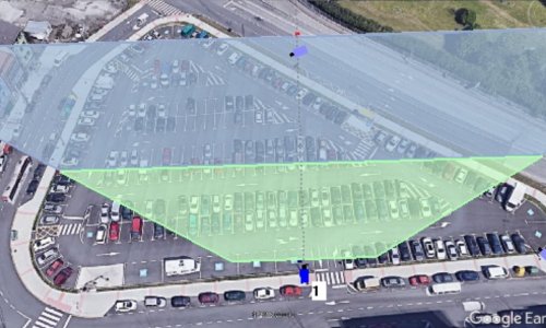 Parquery can provide a simulation of the number of camera required with an address or a map.