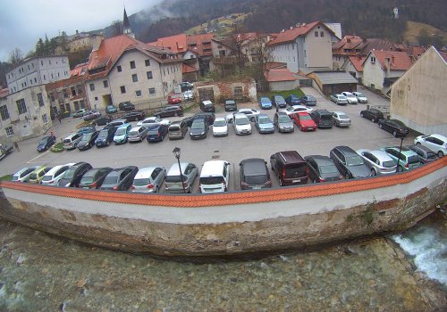 Parquery displays available spots in Trzic, Slovenia