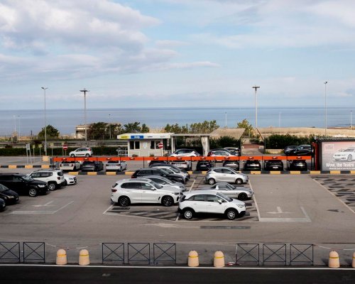 Vehicles can hide each other when they are seen in a profile section.