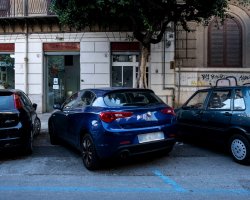 Parquery detects when vehicles are parked on two parking spots.