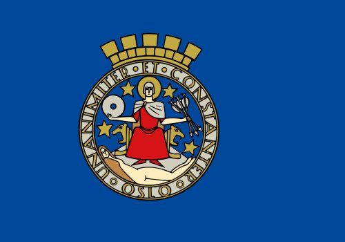 Parquery displays available parking spots in a city in the County of Oslo in Norway.